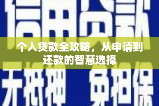 宝塔个人贷款全攻略，从申请到还款的智慧选择