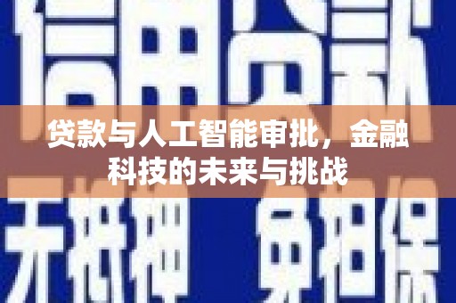 宝塔贷款与人工智能审批，金融科技的未来与挑战