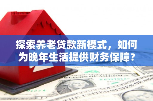 宝塔探索养老贷款新模式，如何为晚年生活提供财务保障？