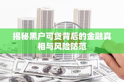 宝塔揭秘黑户可贷背后的金融真相与风险防范