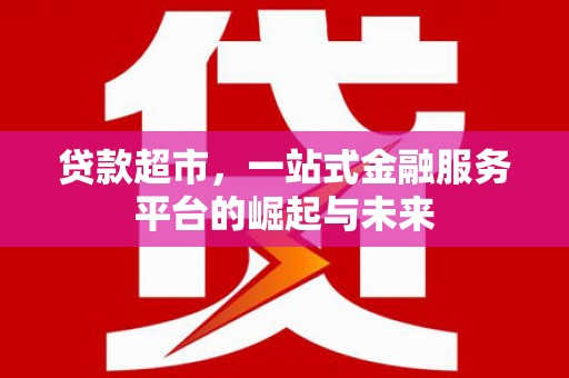 宝塔贷款超市，一站式金融服务平台的崛起与未来