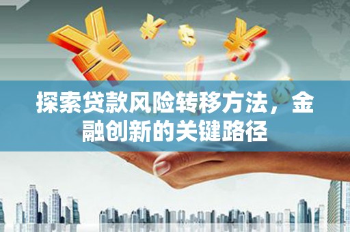 宝塔探索贷款风险转移方法，金融创新的关键路径