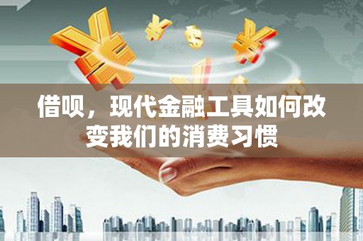 宝塔借呗，现代金融工具如何改变我们的消费习惯