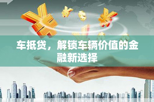 宝塔车抵贷，解锁车辆价值的金融新选择