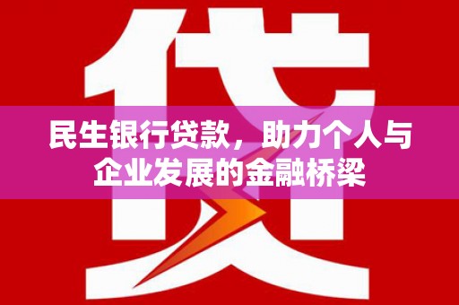 宝塔民生银行贷款，助力个人与企业发展的金融桥梁