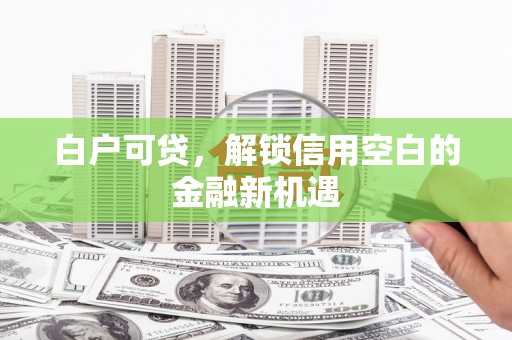 宝塔白户可贷，解锁信用空白的金融新机遇