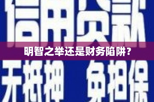 宝塔明智之举还是财务陷阱？