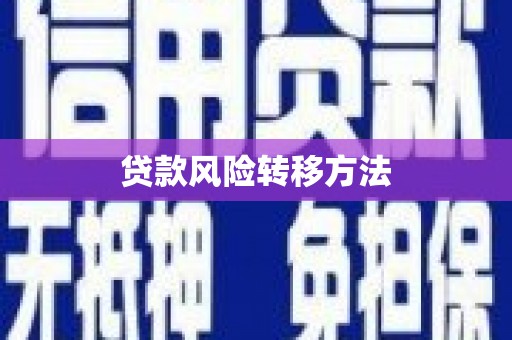 宝塔贷款风险转移方法