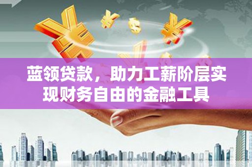 宝塔蓝领贷款，助力工薪阶层实现财务自由的金融工具