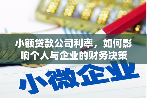 宝塔小额贷款公司利率，如何影响个人与企业的财务决策