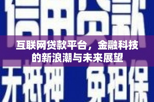宝塔互联网贷款平台，金融科技的新浪潮与未来展望