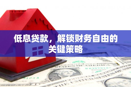 宝塔低息贷款，解锁财务自由的关键策略