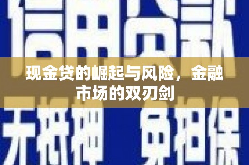 宝塔现金贷的崛起与风险，金融市场的双刃剑