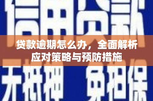 宝塔贷款逾期怎么办，全面解析应对策略与预防措施