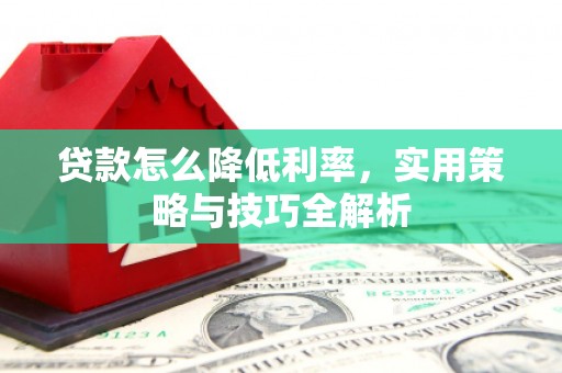 宝塔贷款怎么降低利率，实用策略与技巧全解析