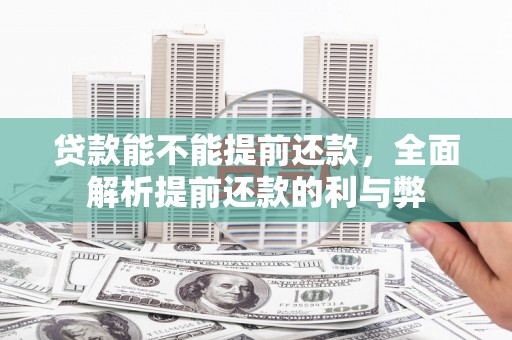 宝塔贷款能不能提前还款，全面解析提前还款的利与弊