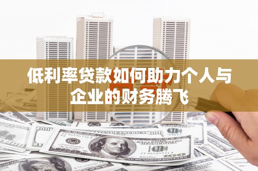 宝塔低利率贷款如何助力个人与企业的财务腾飞