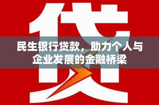 宝塔民生银行贷款，助力个人与企业发展的金融桥梁