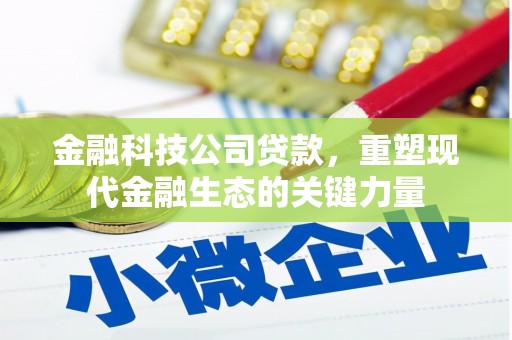 宝塔金融科技公司贷款，重塑现代金融生态的关键力量