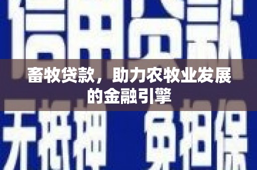 宝塔畜牧贷款，助力农牧业发展的金融引擎
