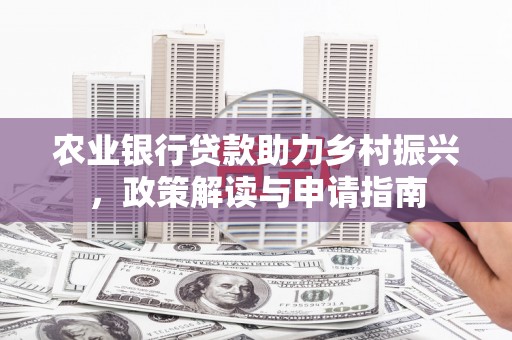 宝塔农业银行贷款助力乡村振兴，政策解读与申请指南