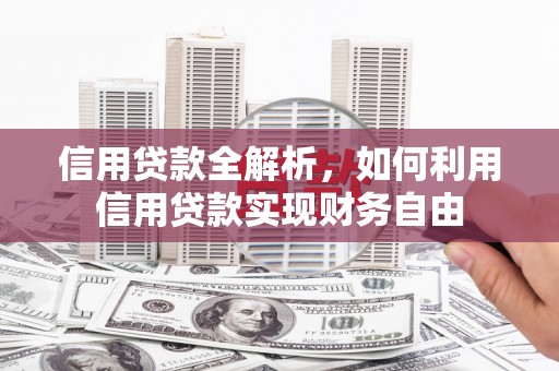 宝塔信用贷款全解析，如何利用信用贷款实现财务自由